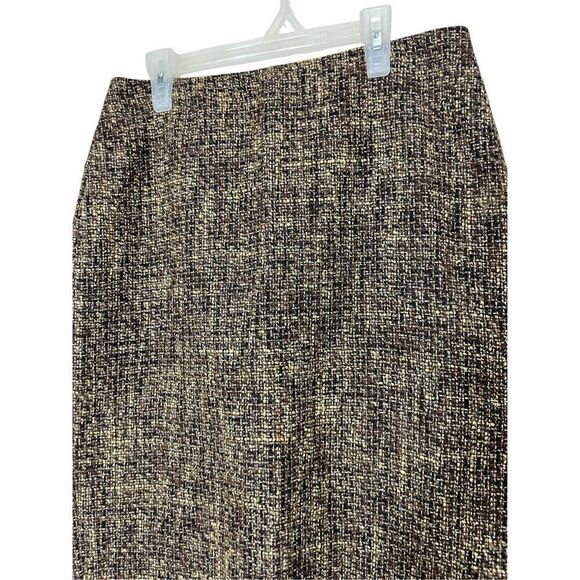 Ellen Tracy Brown Wool Blend Skirt Size 4 - Picture 2 of 8